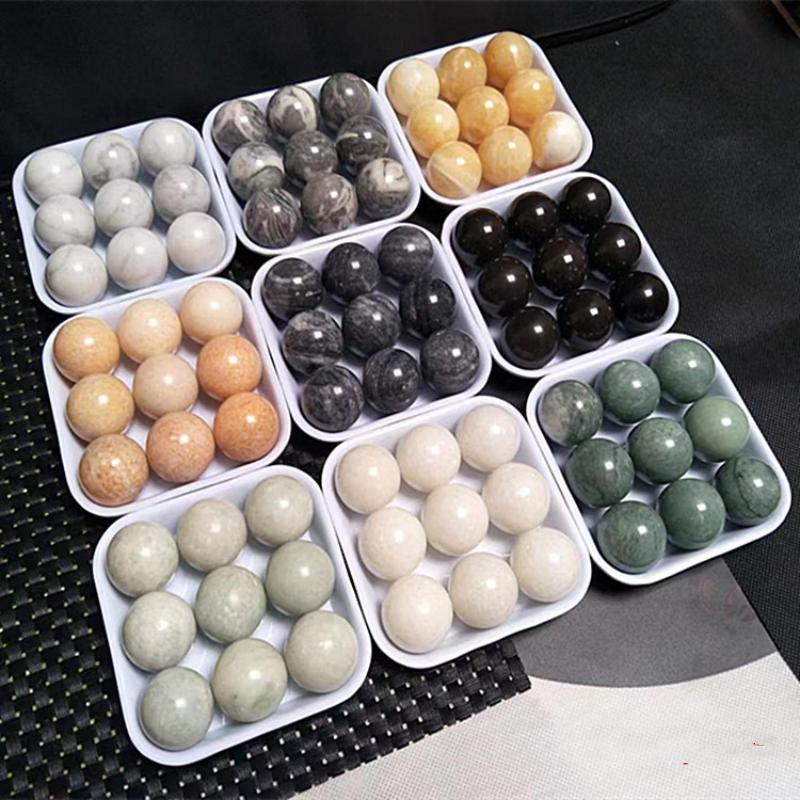 30mm Polished Marble Health Boules