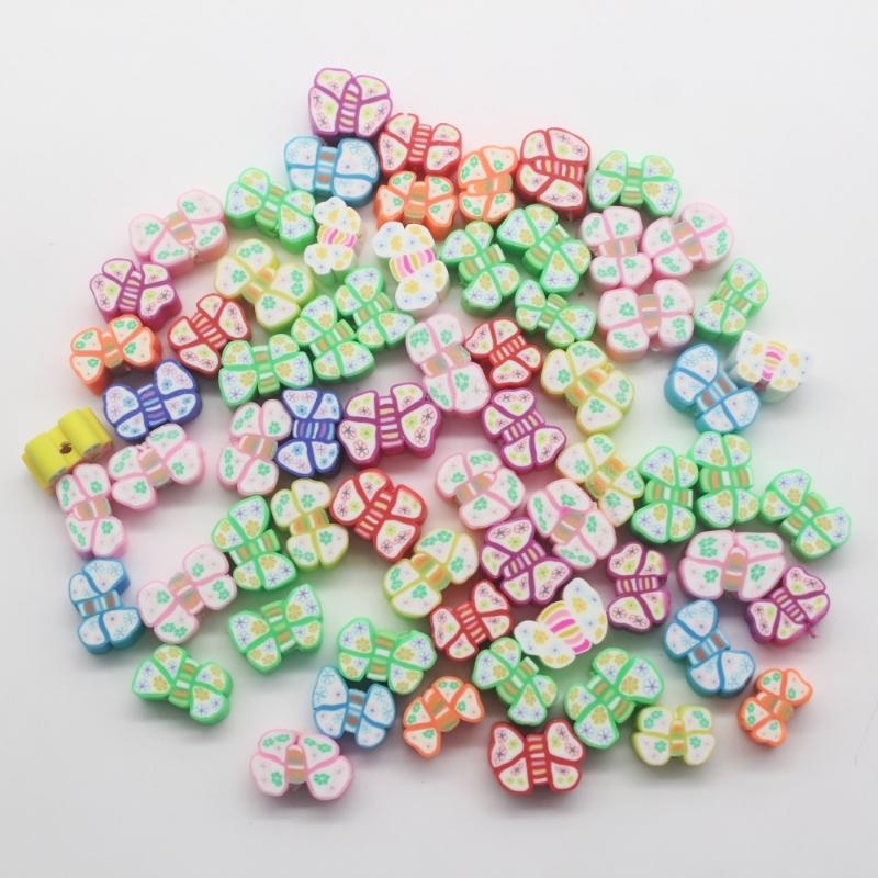 Butterfly Shape Polymer Clay Beads