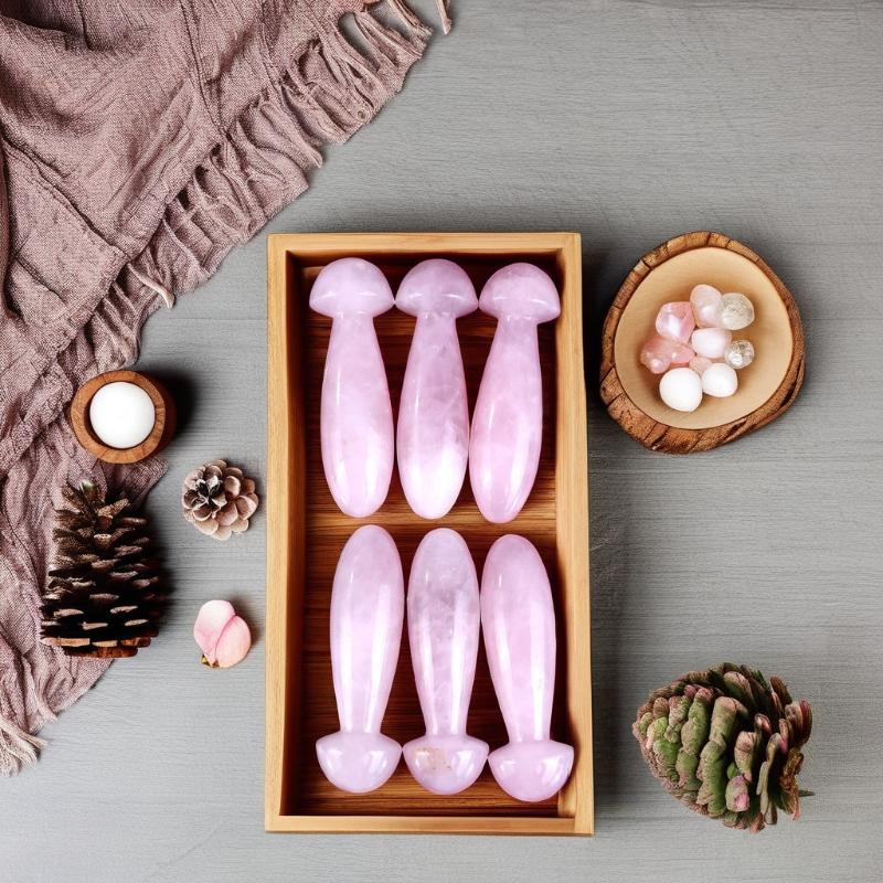 Crystal Quartz Mushroom Eye Massager