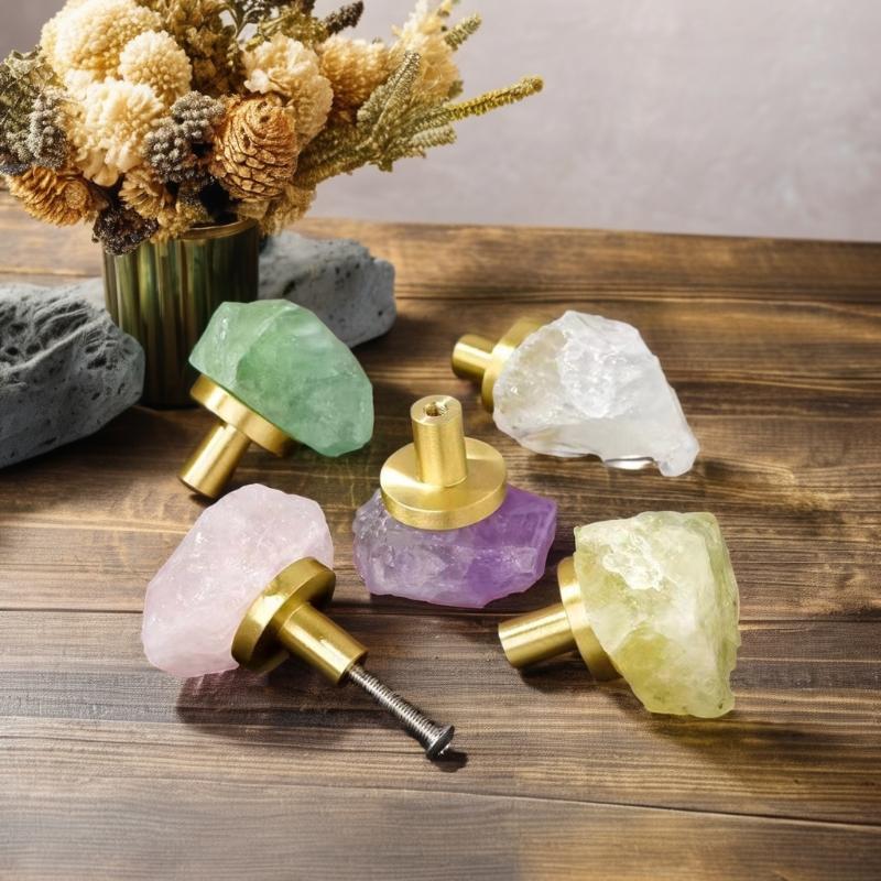 Gemstone Cupboard Dresser Drawer Pulls Handles