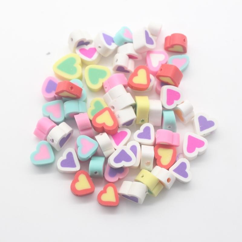 Love Heart Loose Spacer Beads