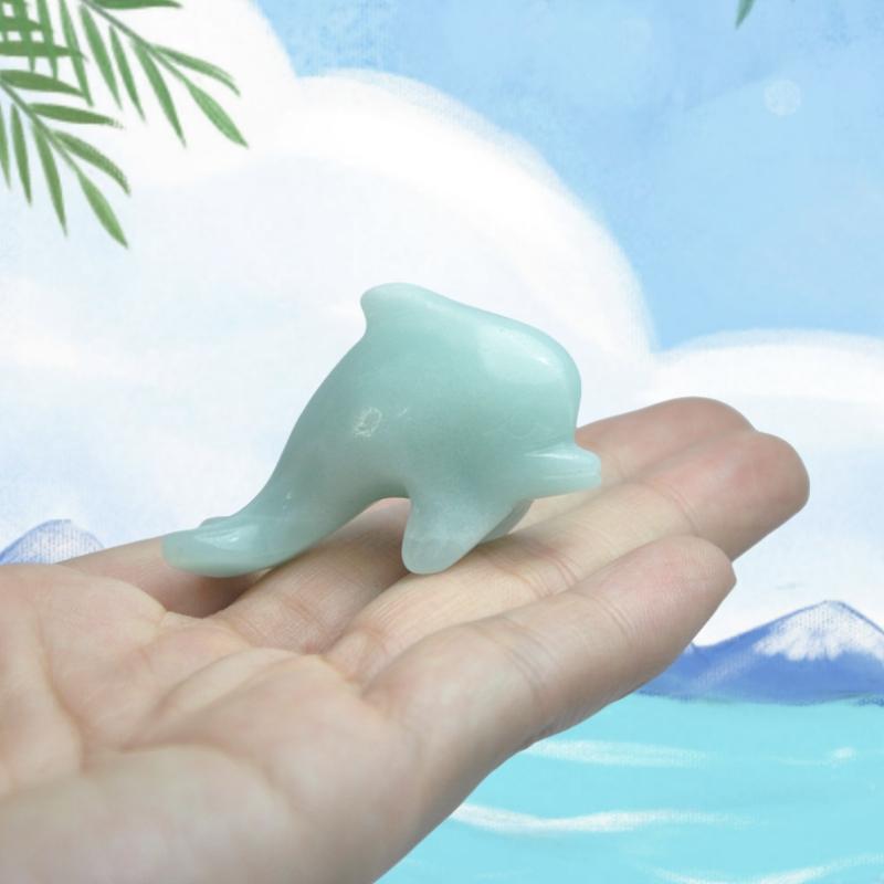 Mini Dolphin Carving Various Jasper