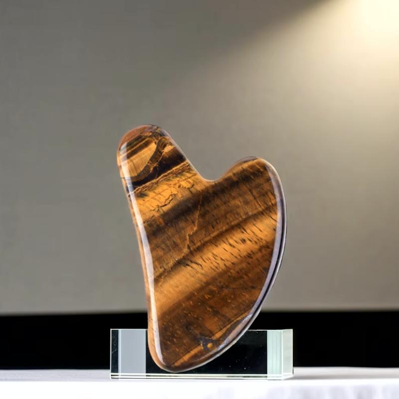 Modern Style Heart Gusha Tiger Eye