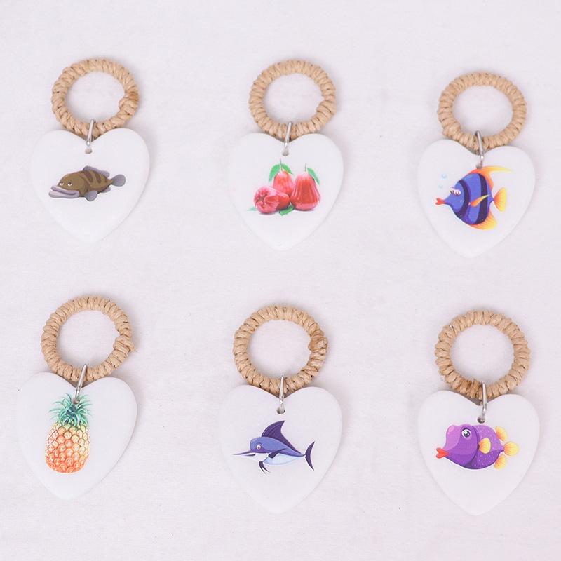 Morden Woven Love Stainless Steel Keychain 