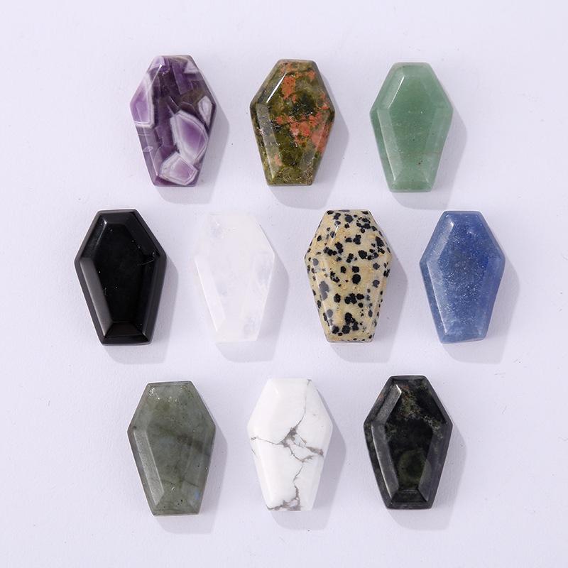 Natural Coffin Statue Jade Necklace Pendant