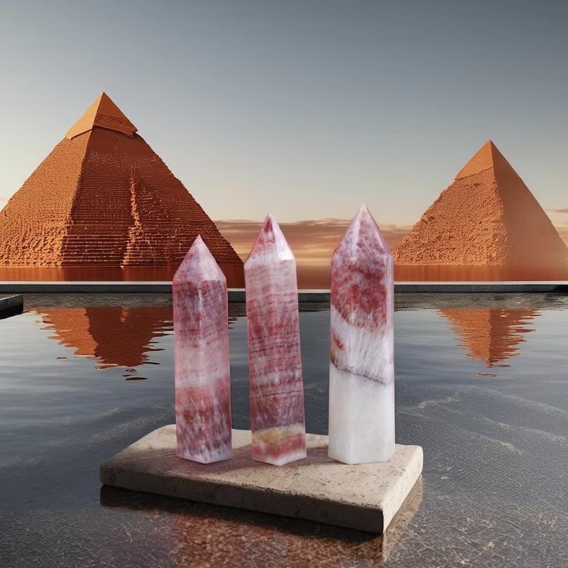 Natural Rhodonite Crystal Wand