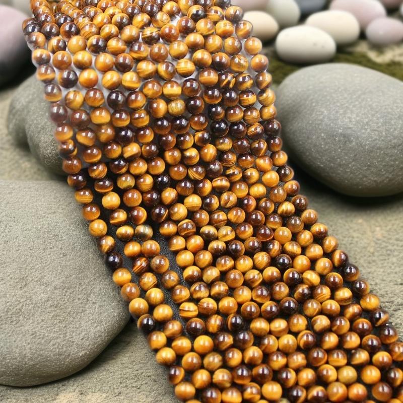 Polished Tiger Eye Crystal Beads