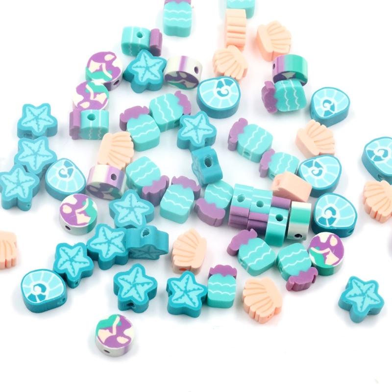 Sea Shells Shape Polymer Clay Beads