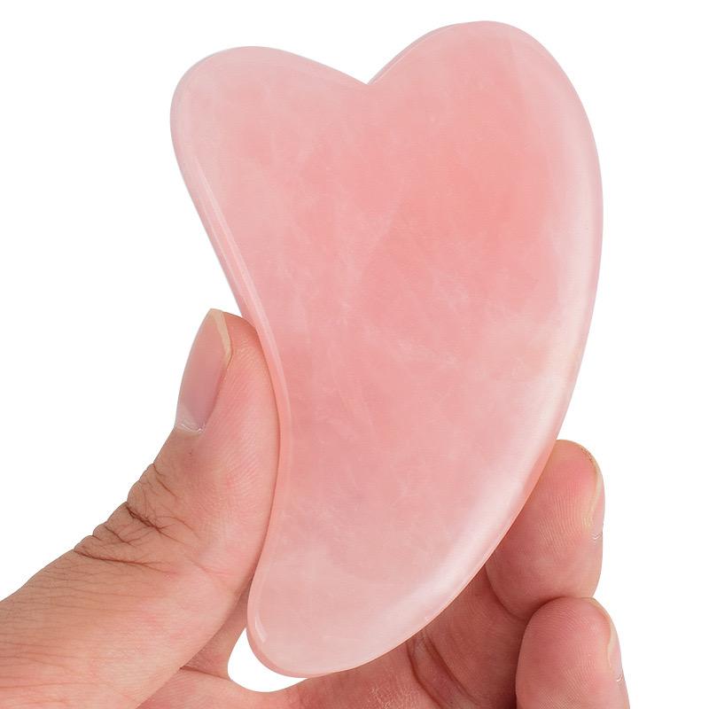 Wholesale Rose Quartz Dolphin-Shaped Gua Sha Tool 